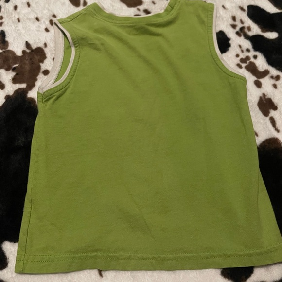Green Kids Tank Top with Beach Print - Picture 3 of 5